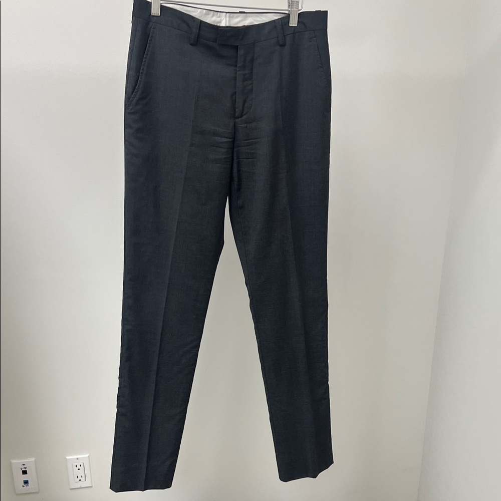 Etro Charcoal Wool Dress Pants